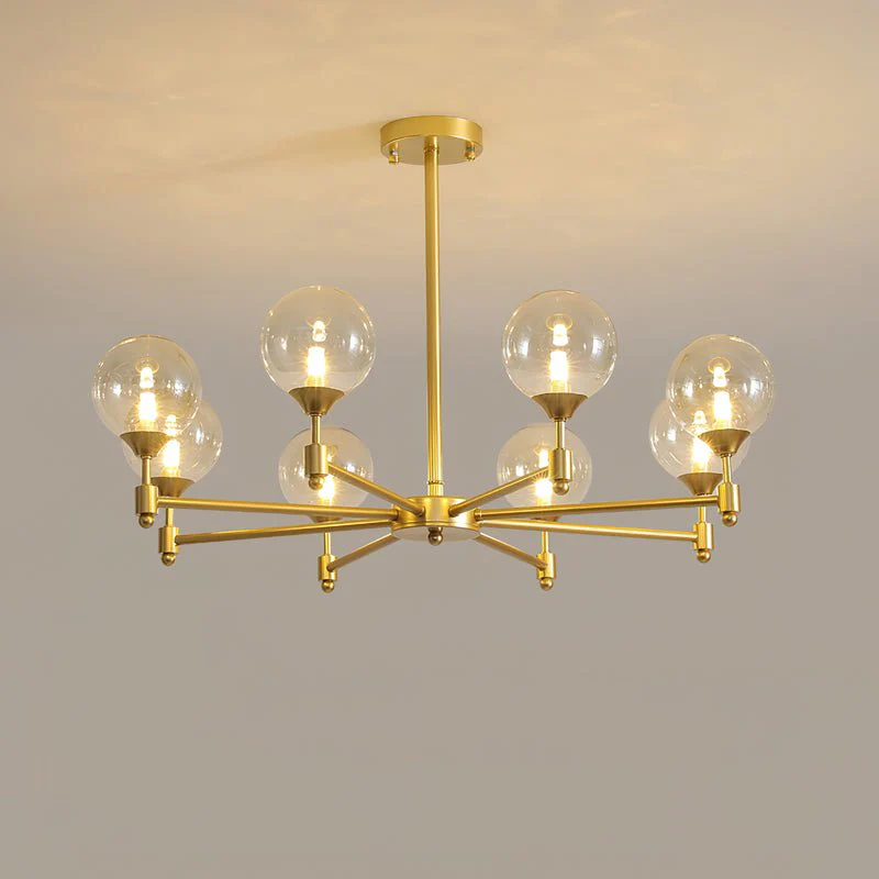 Solara Elegant Glass Chandelier - Image 6