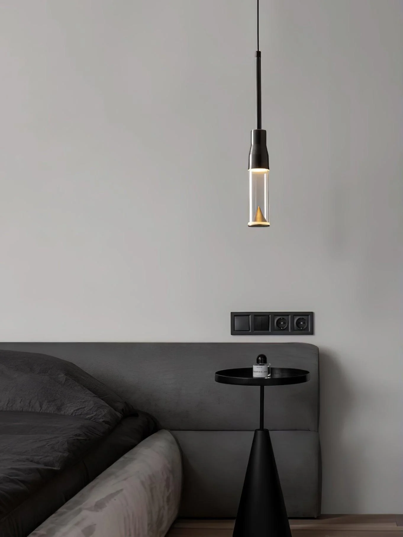 Solara Pendant Lamp Hat Plate Chrome Modern - Image 12