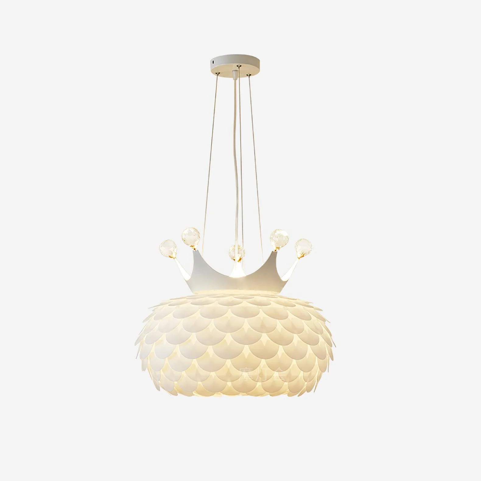 Solara Pendant Lamp Scalloped Crown Whimsical - Image 14