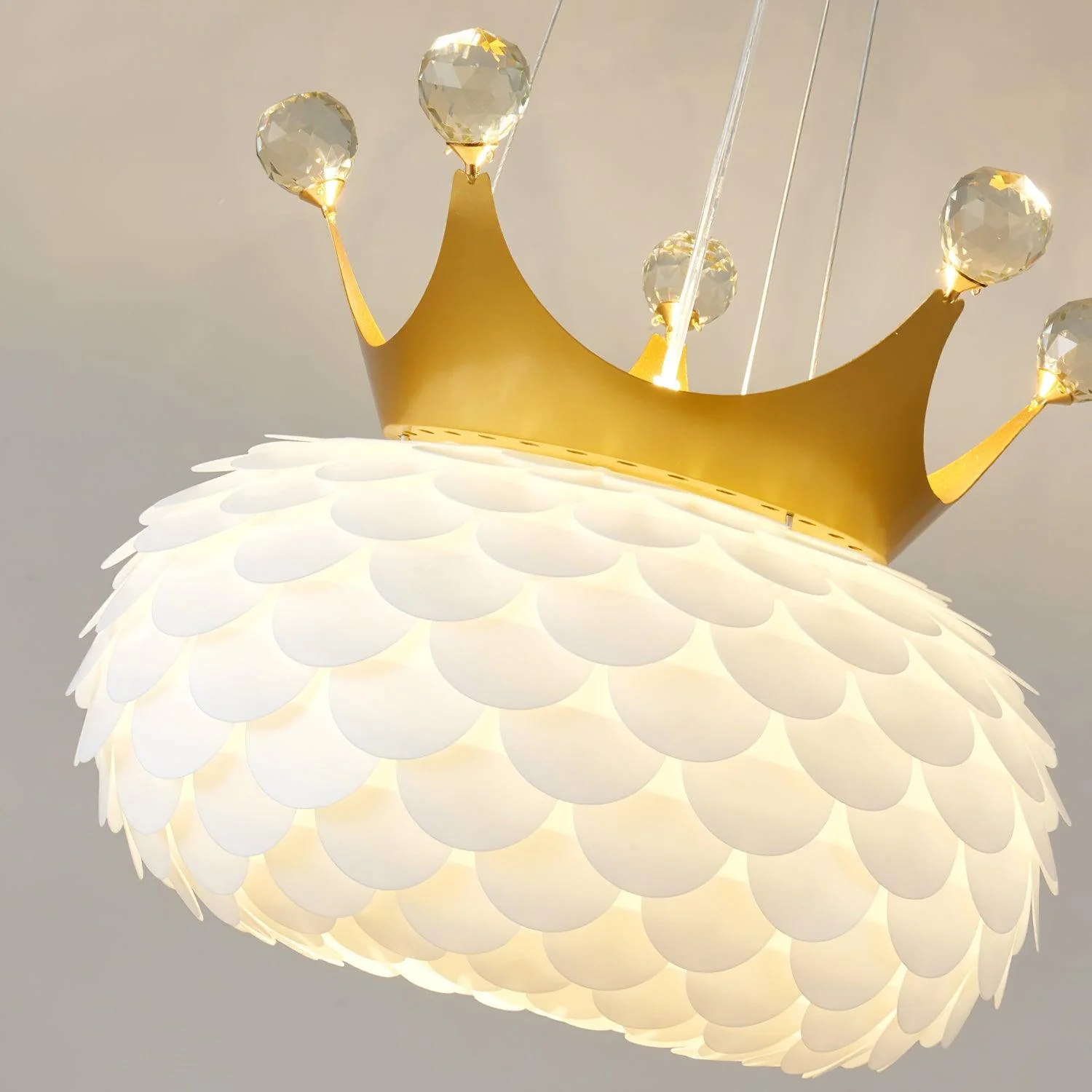 Solara Pendant Lamp Scalloped Crown Whimsical - Image 15