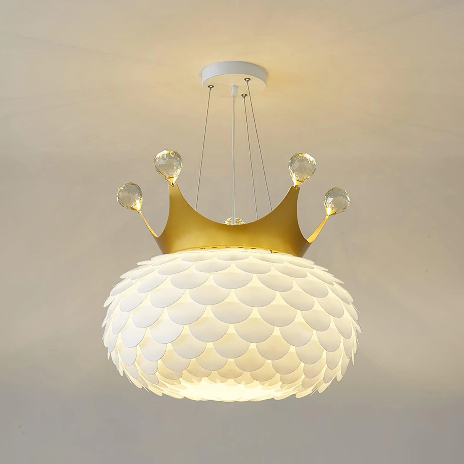 Solara Pendant Lamp Scalloped Crown Whimsical - Image 17