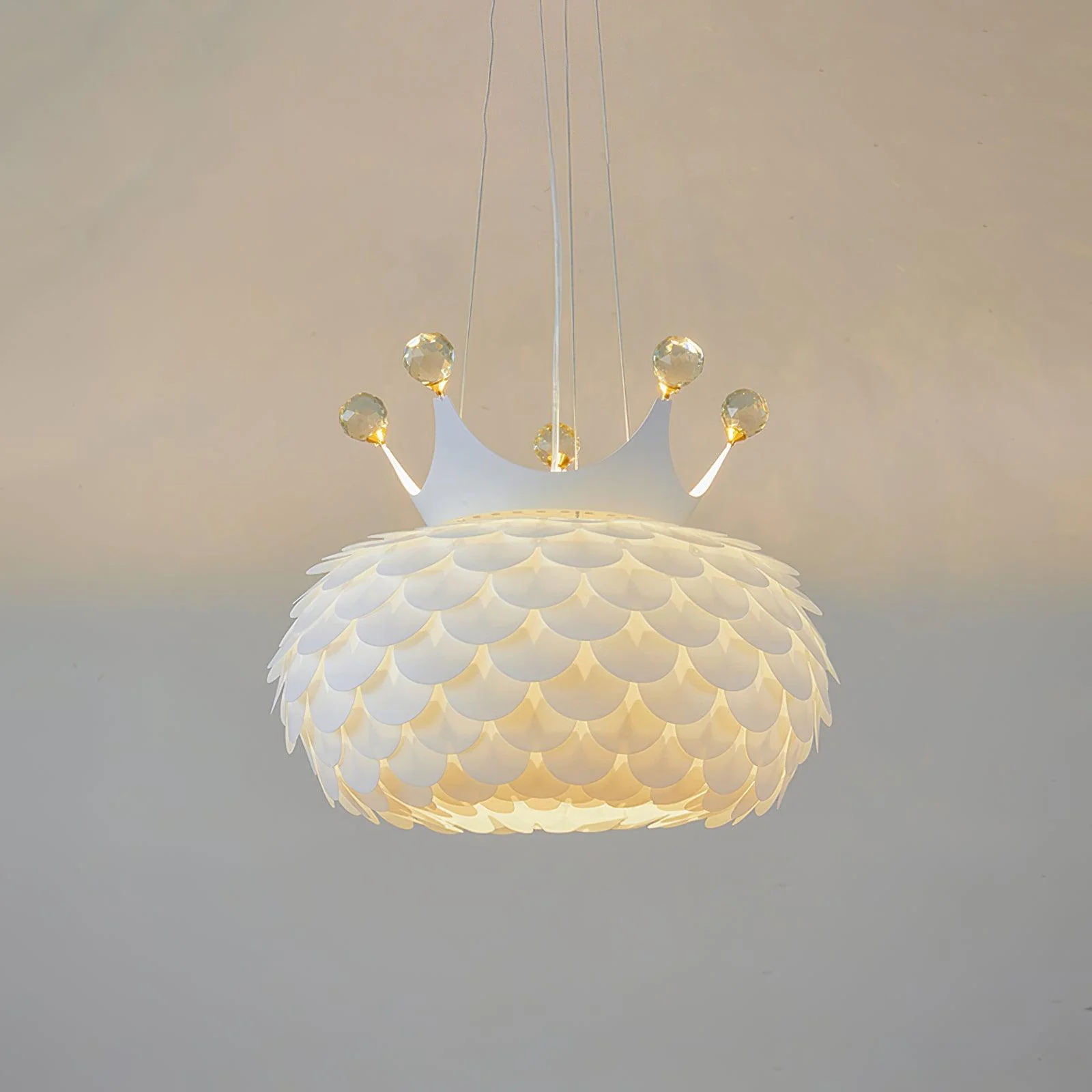 Solara Pendant Lamp Scalloped Crown Whimsical - Image 19