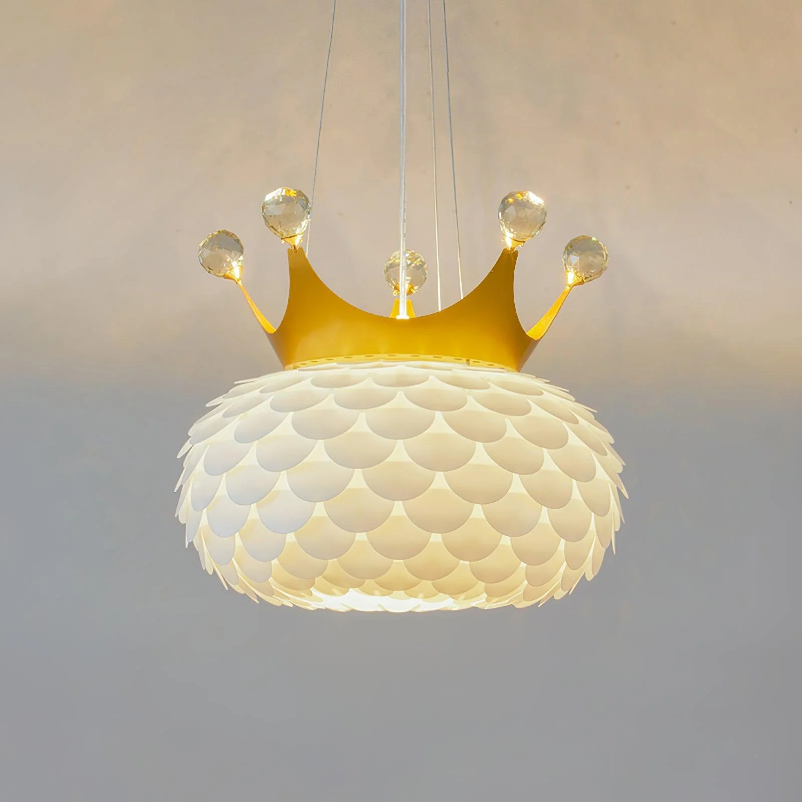 Solara Pendant Lamp Scalloped Crown Whimsical - Image 20