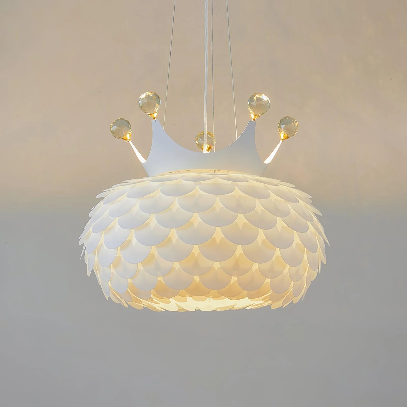Solara Pendant Lamp Scalloped Crown Whimsical - Image 21