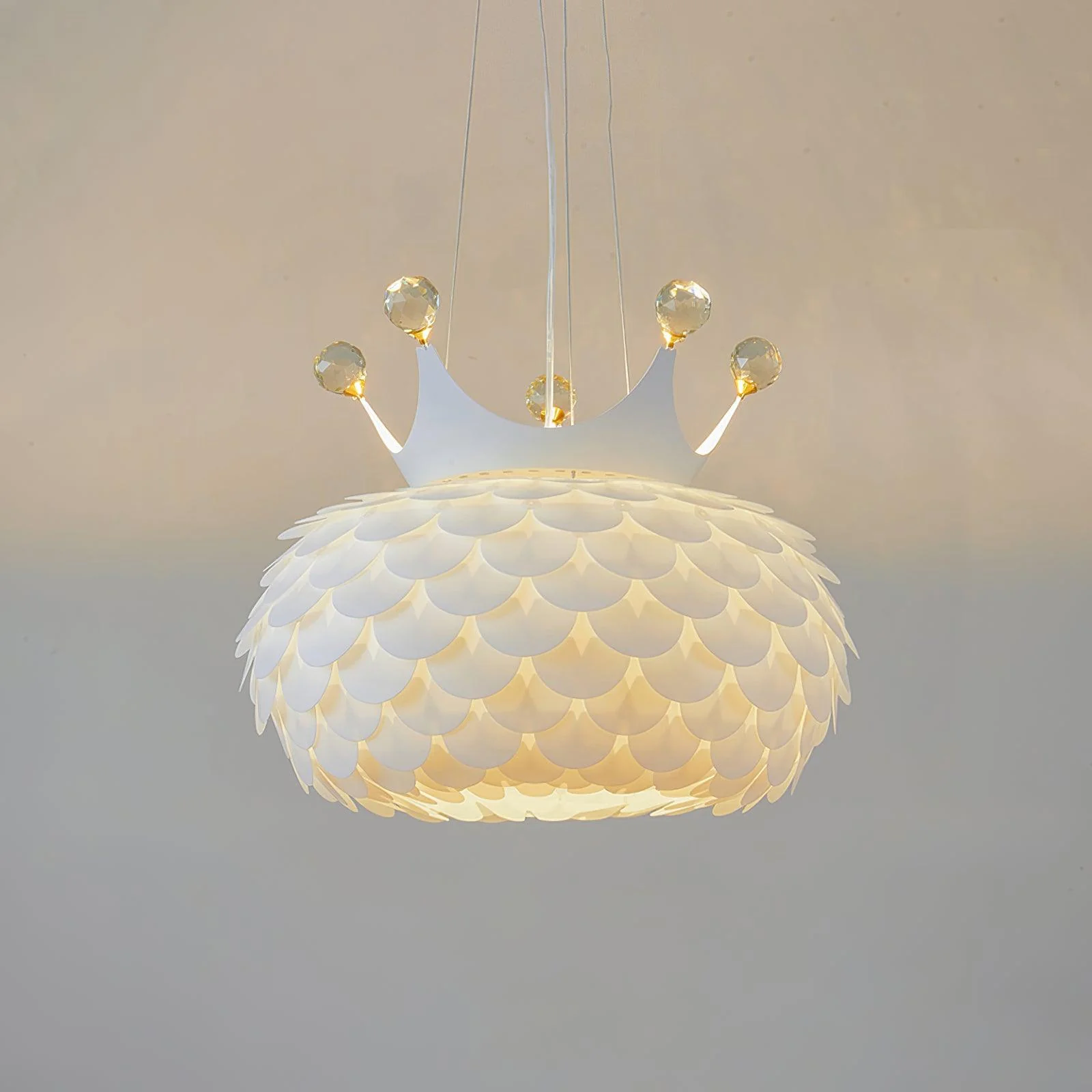 Solara Pendant Lamp Scalloped Crown Whimsical - Image 22