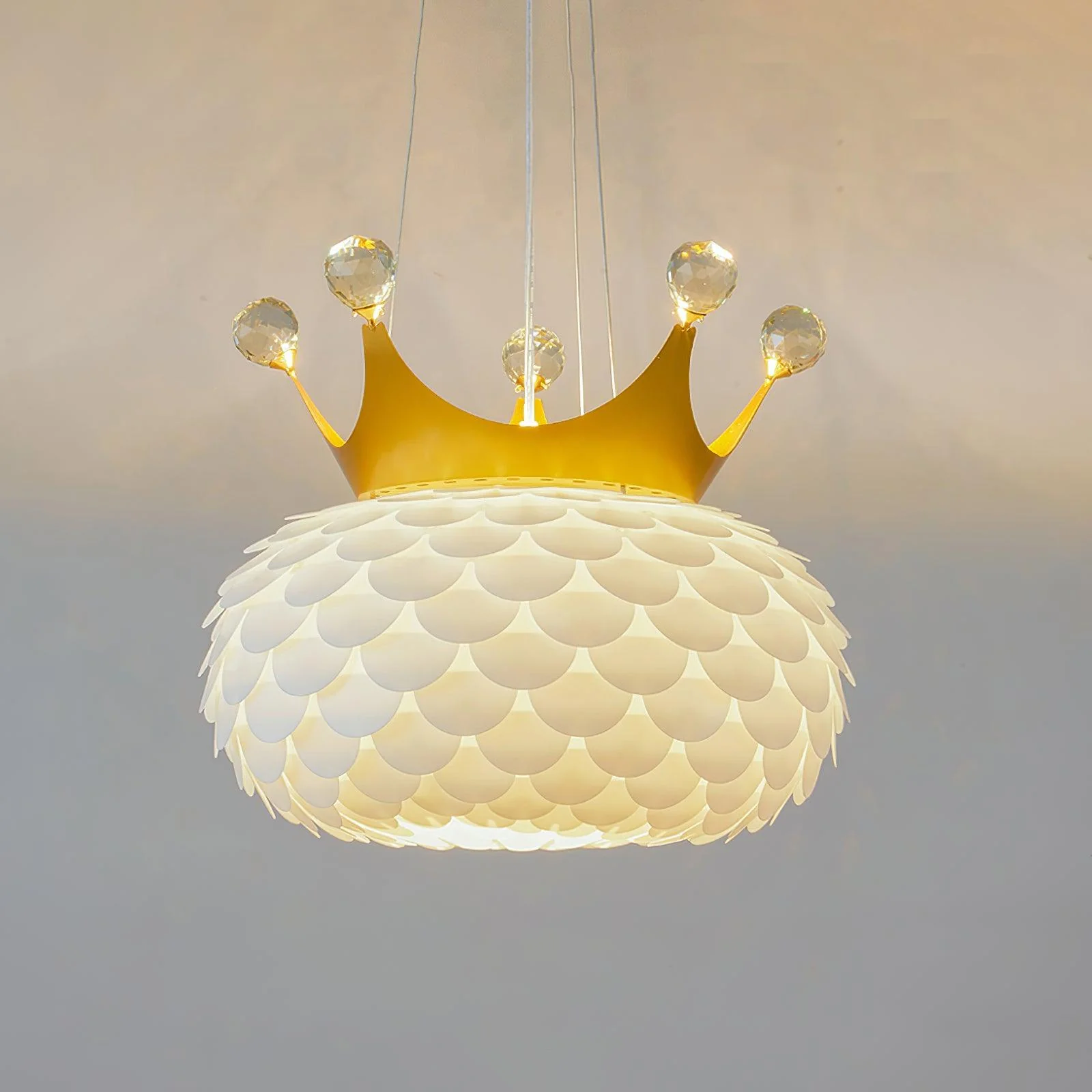 Solara Pendant Lamp Scalloped Crown Whimsical - Image 24