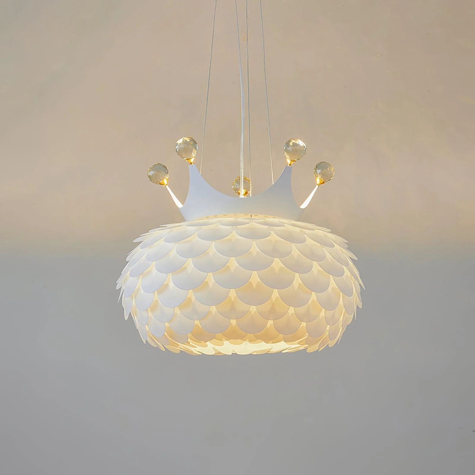 Solara Pendant Lamp Scalloped Crown Whimsical - Image 26