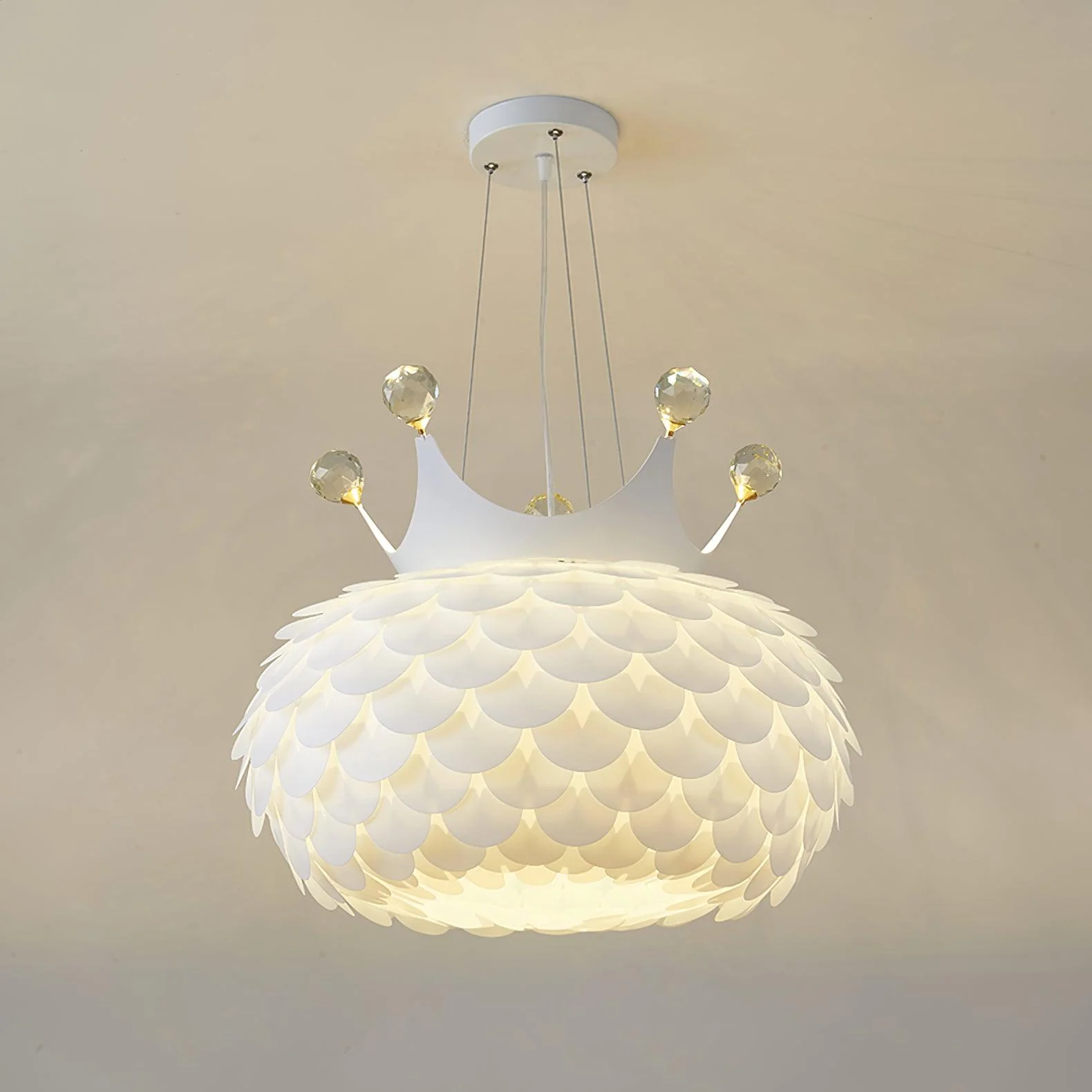 Solara Pendant Lamp Scalloped Crown Whimsical - Image 29