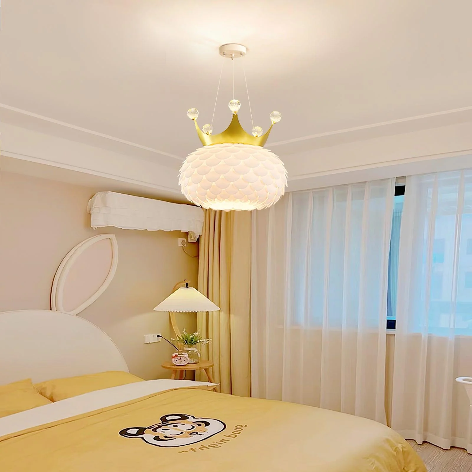 Solara Pendant Lamp Scalloped Crown Whimsical - Image 30
