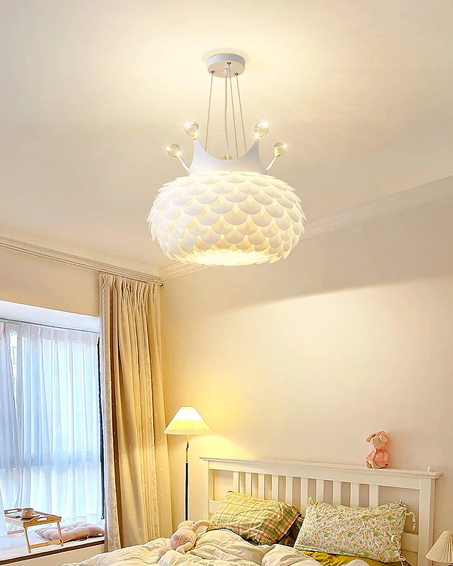 Solara Pendant Lamp Scalloped Crown Whimsical - Image 31
