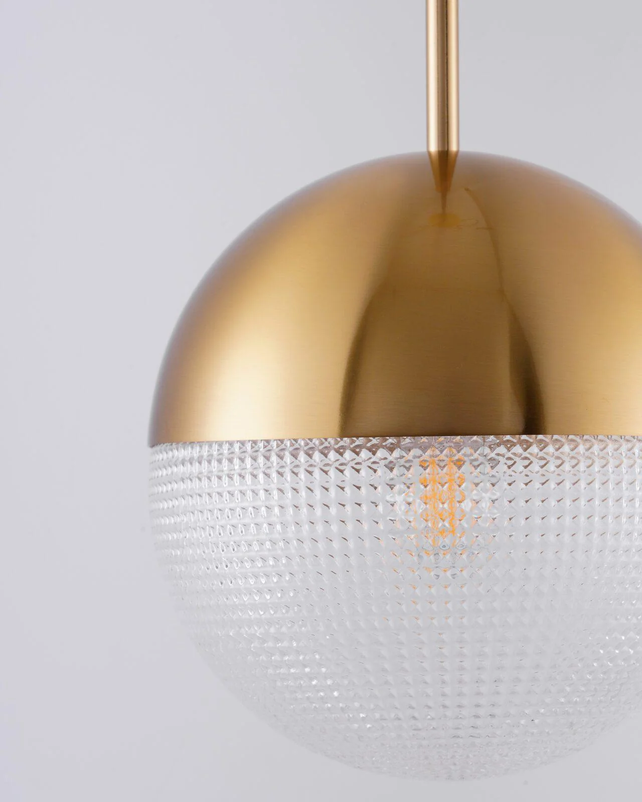 Solara Pendant Lamp Brass Glass Modern - Image 15