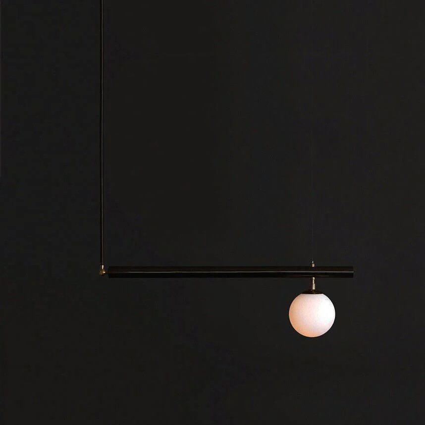 Solara Pendant Lamp Brass Linear Satellite Minimalist - Image 27