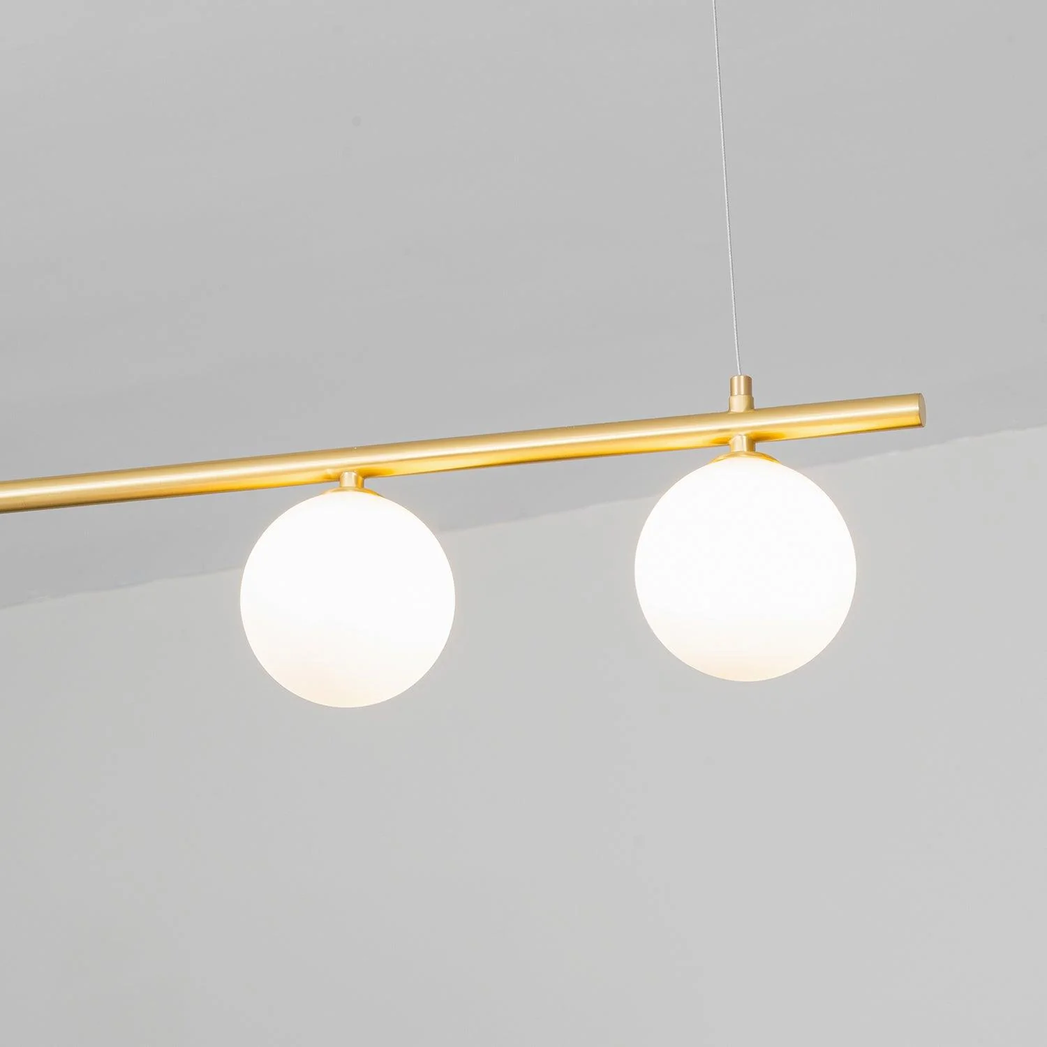 Solara Pendant Lamp Brass Linear Satellite Minimalist - Image 50