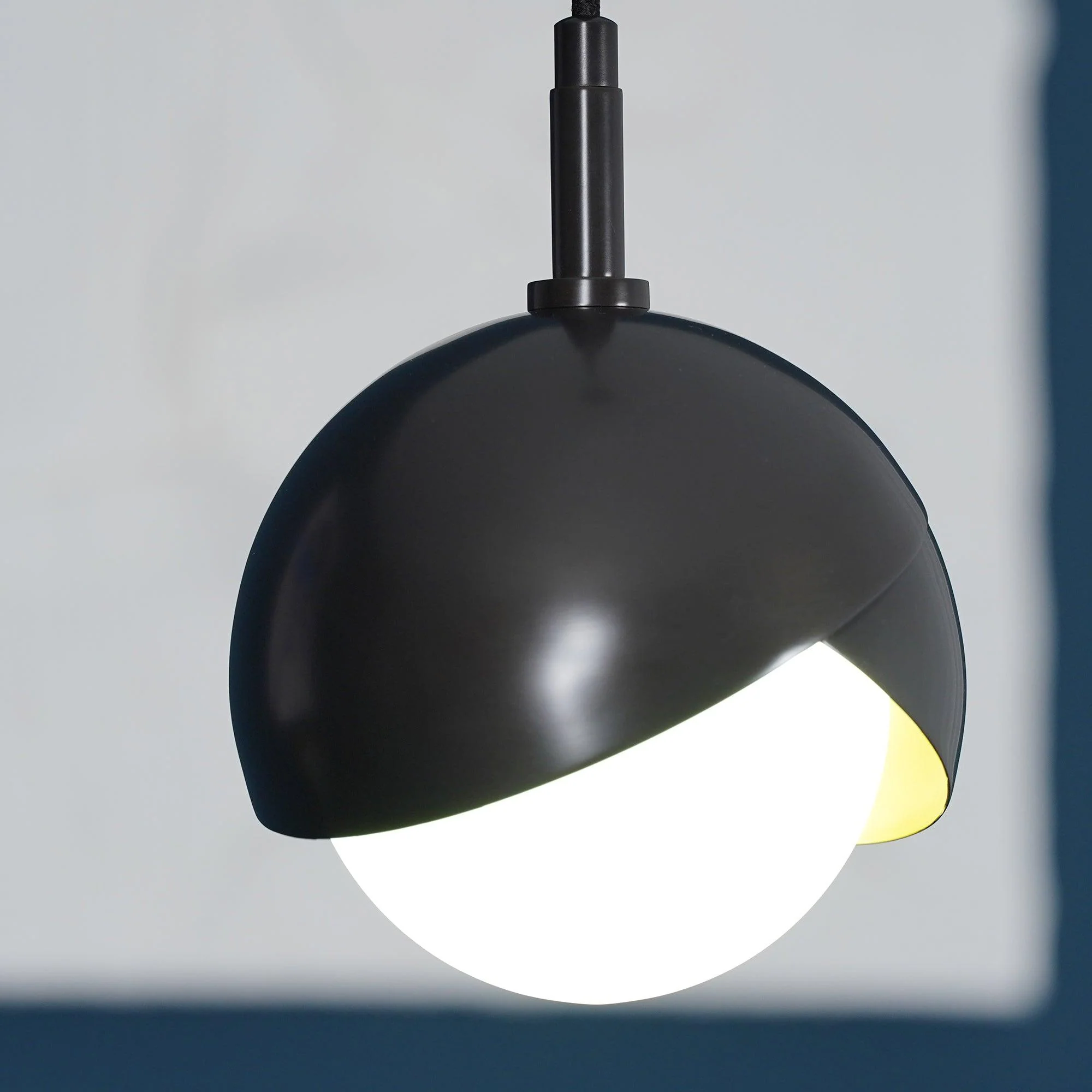 Solara Pendant Lamp Brass Nested Opal Globe Modern - Image 18