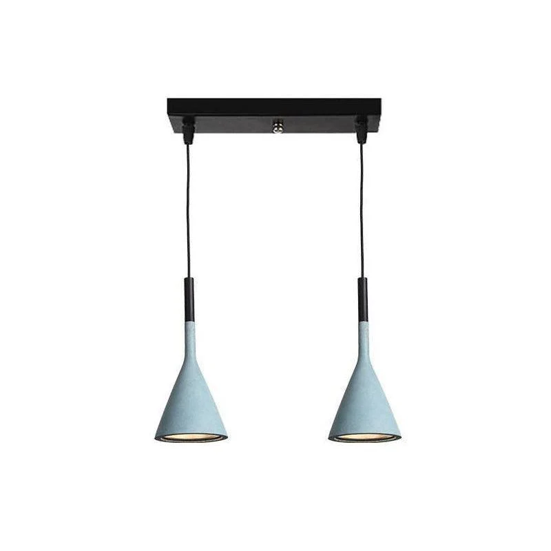 Solara Pendant Lamp Concrete Conical Industrial - Image 11