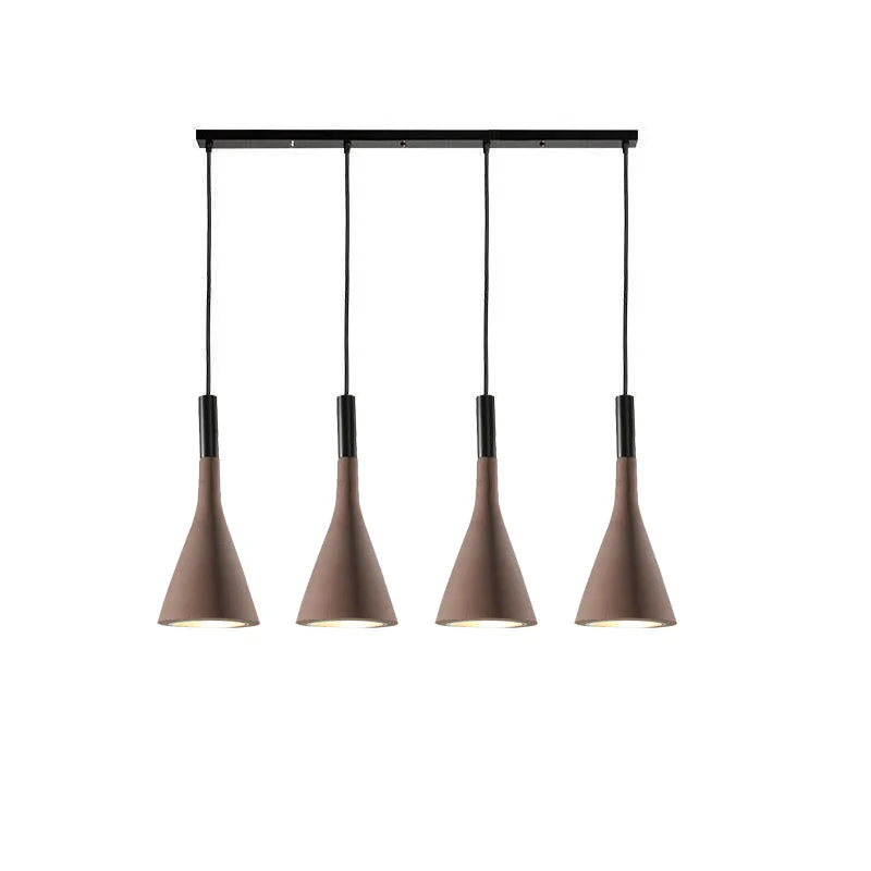 Solara Pendant Lamp Concrete Conical Industrial - Image 13