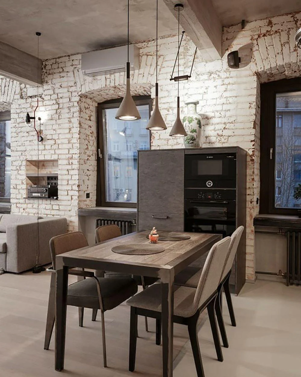Solara Pendant Lamp Concrete Conical Industrial - Image 27