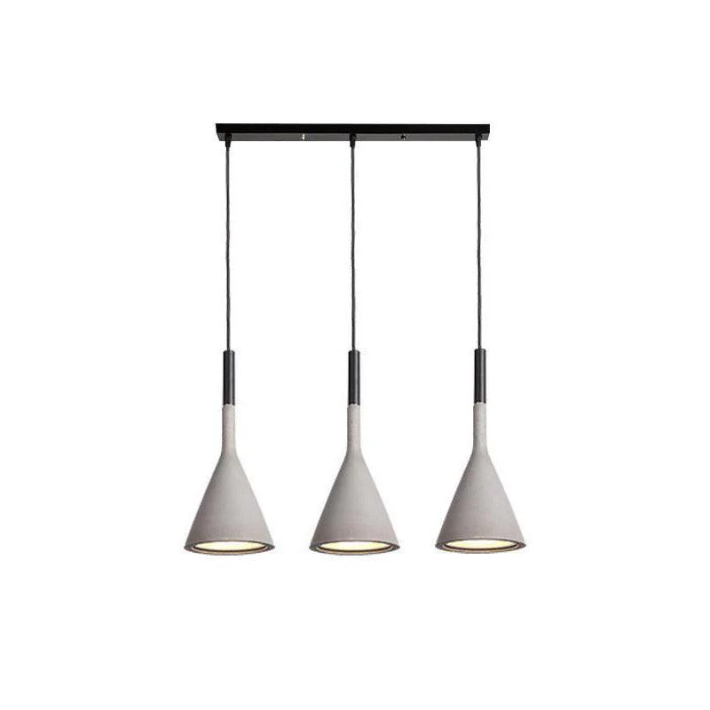 Solara Pendant Lamp Concrete Conical Industrial - Image 57