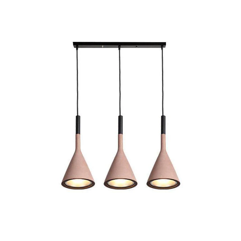Solara Pendant Lamp Concrete Conical Industrial - Image 81