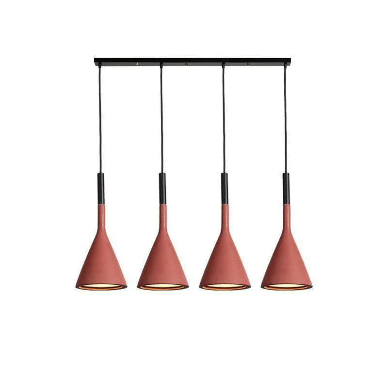 Solara Pendant Lamp Concrete Conical Industrial - Image 82