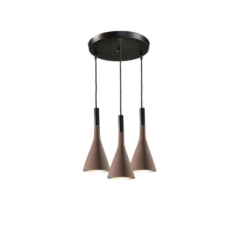 Solara Pendant Lamp Concrete Conical Industrial - Image 94