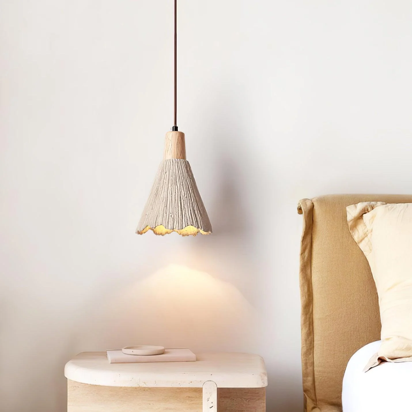 Solara Pendant Lamp Concrete Pleated - Image 58
