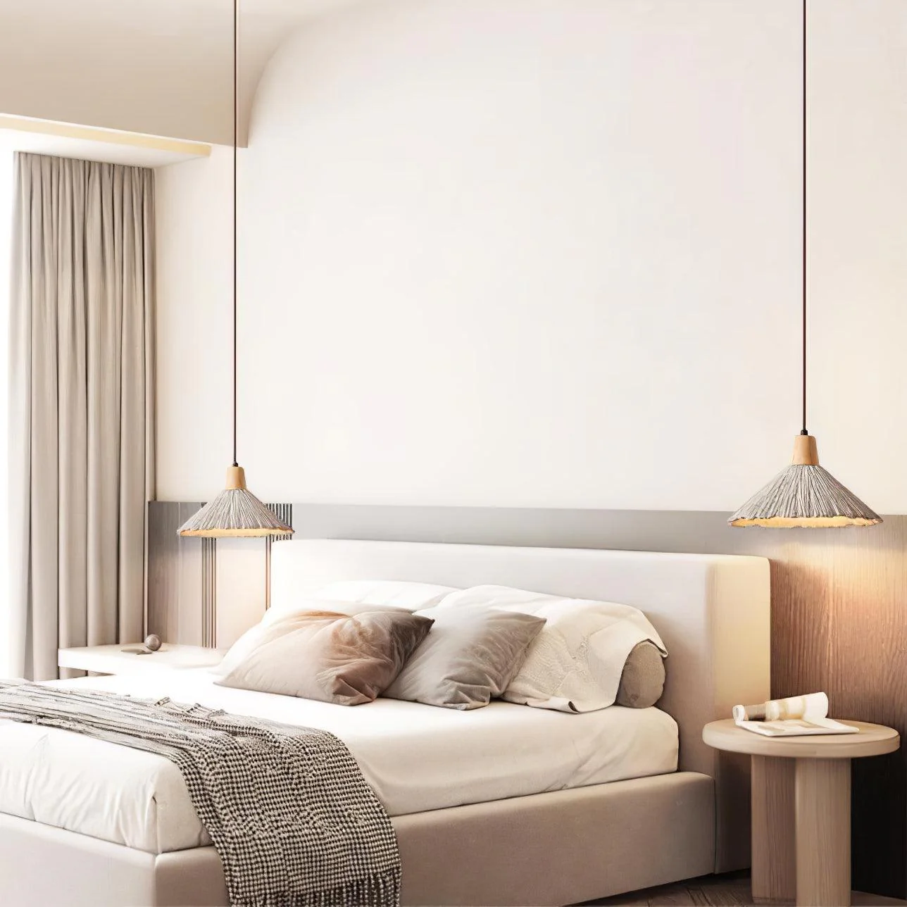 Solara Pendant Lamp Concrete Pleated - Image 66