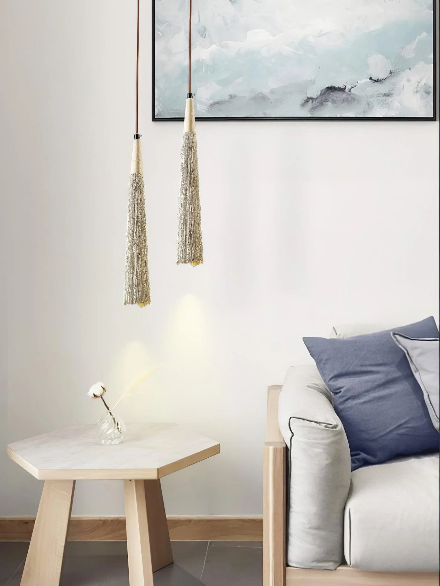 Solara Pendant Lamp Concrete Pleated - Image 97