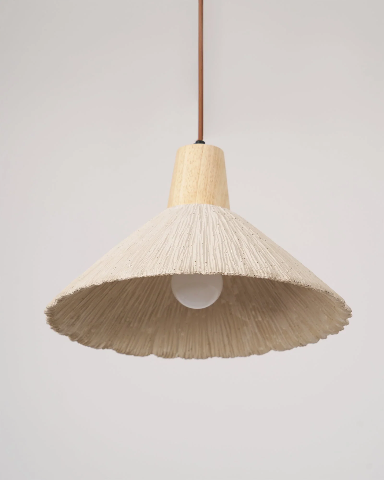 Solara Pendant Lamp Concrete Pleated - Image 99