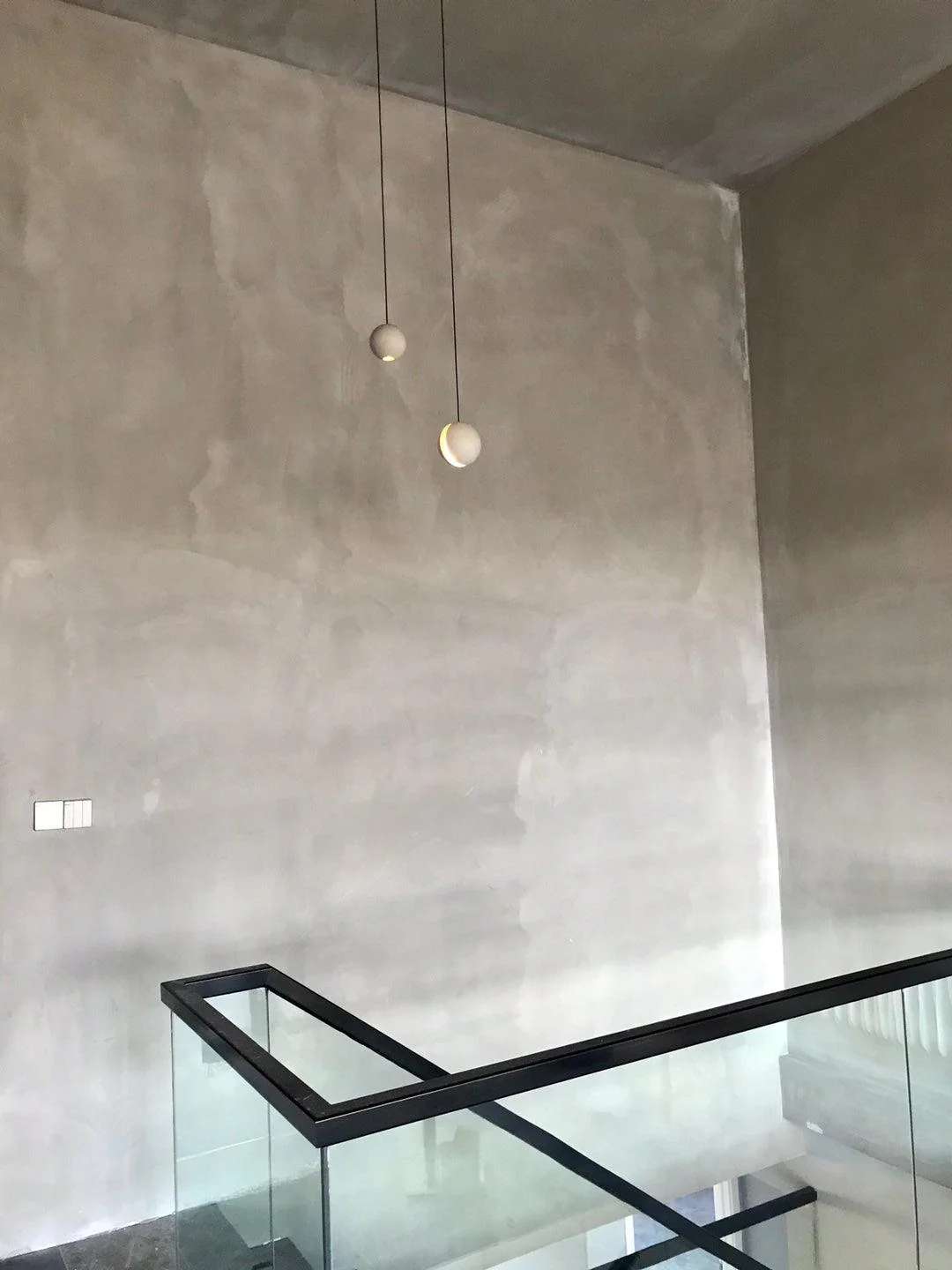Solara Pendant Lamp Concrete Sphere Moon Minimalist - Image 14