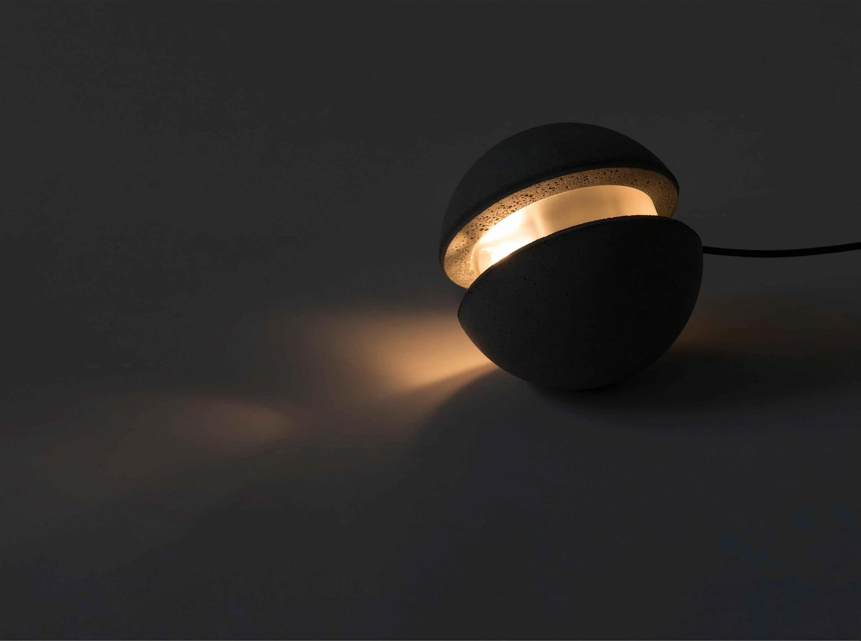 Solara Pendant Lamp Concrete Sphere Moon Minimalist - Image 30