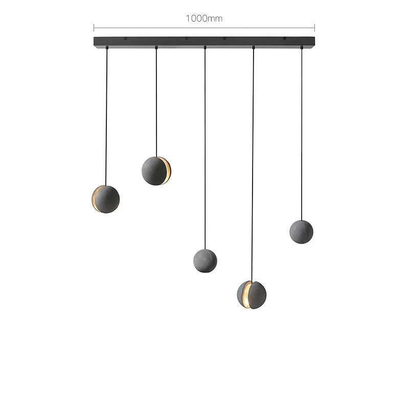 Solara Pendant Lamp Concrete Sphere Moon Minimalist - Image 48