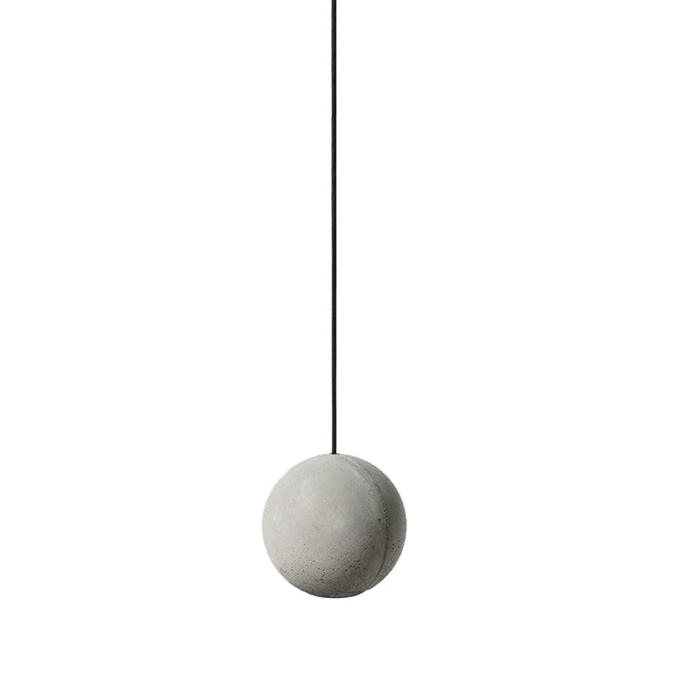 Solara Pendant Lamp Concrete Sphere Moon Minimalist - Image 61