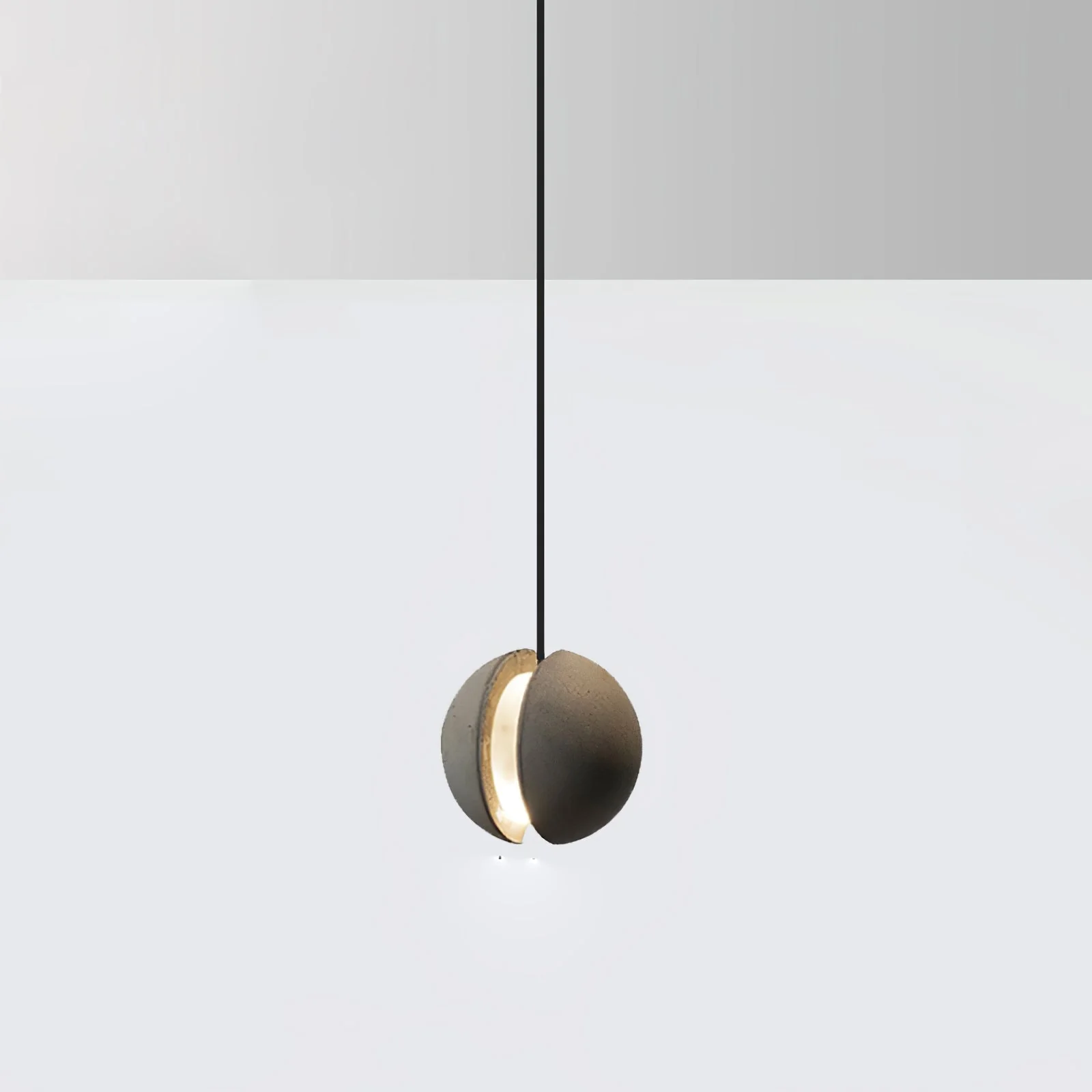 Solara Pendant Lamp Concrete Sphere Moon Minimalist - Image 82