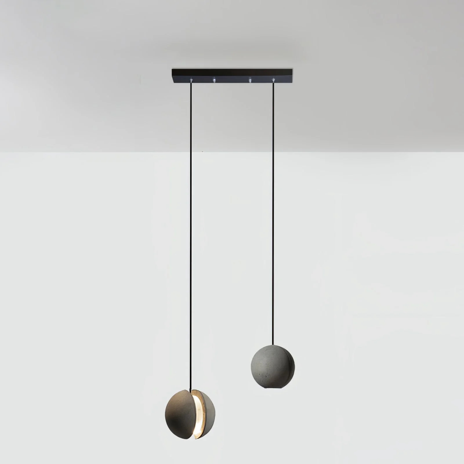 Solara Pendant Lamp Concrete Sphere Moon Minimalist - Image 91