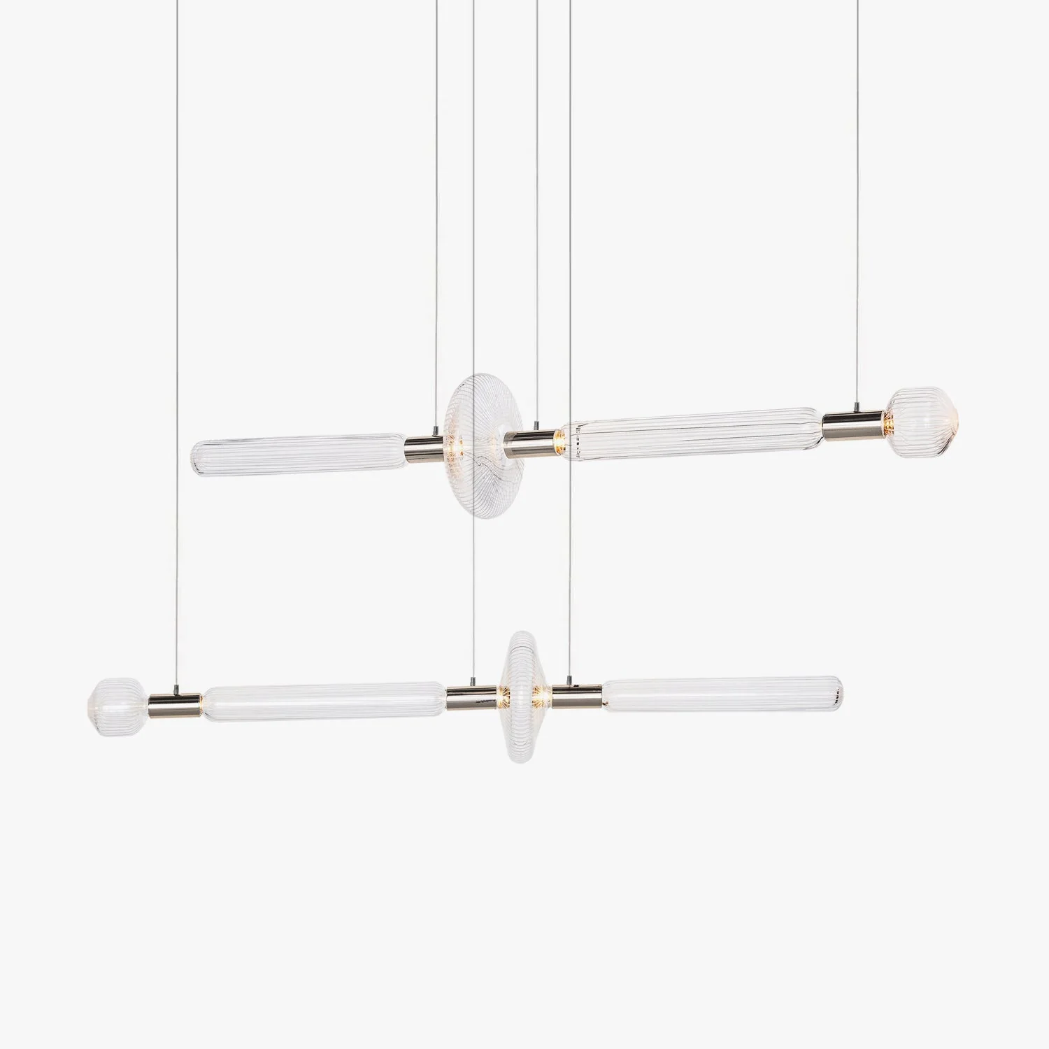 Solara Pendant Lamp Crystal Cylinder Cipher Contemporary
