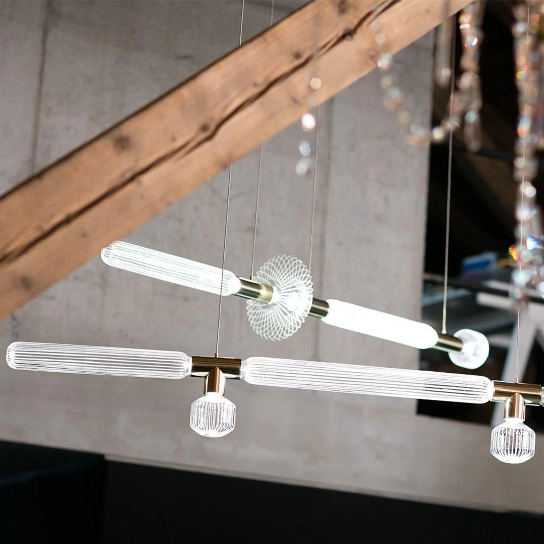 Solara Pendant Lamp Crystal Cylinder Cipher Contemporary - Image 24