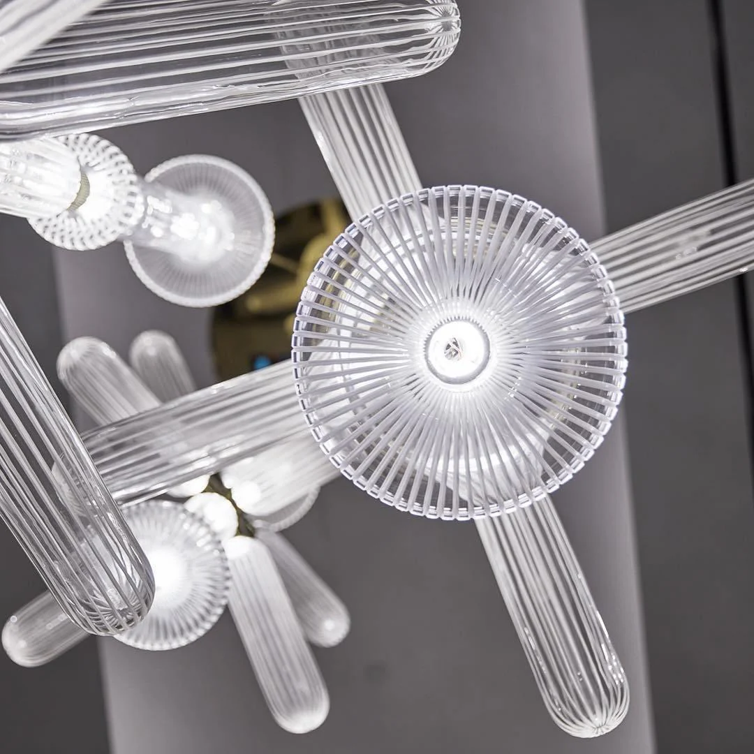 Solara Pendant Lamp Crystal Cylinder Cipher Contemporary - Image 35