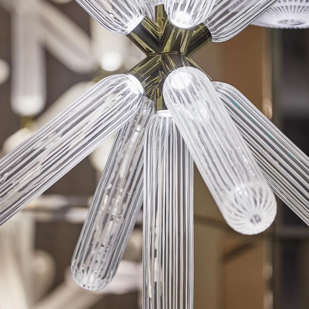 Solara Pendant Lamp Crystal Cylinder Cipher Contemporary - Image 36