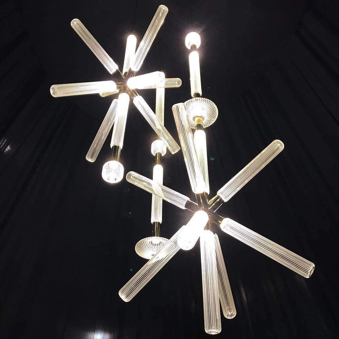 Solara Pendant Lamp Crystal Cylinder Cipher Contemporary - Image 38