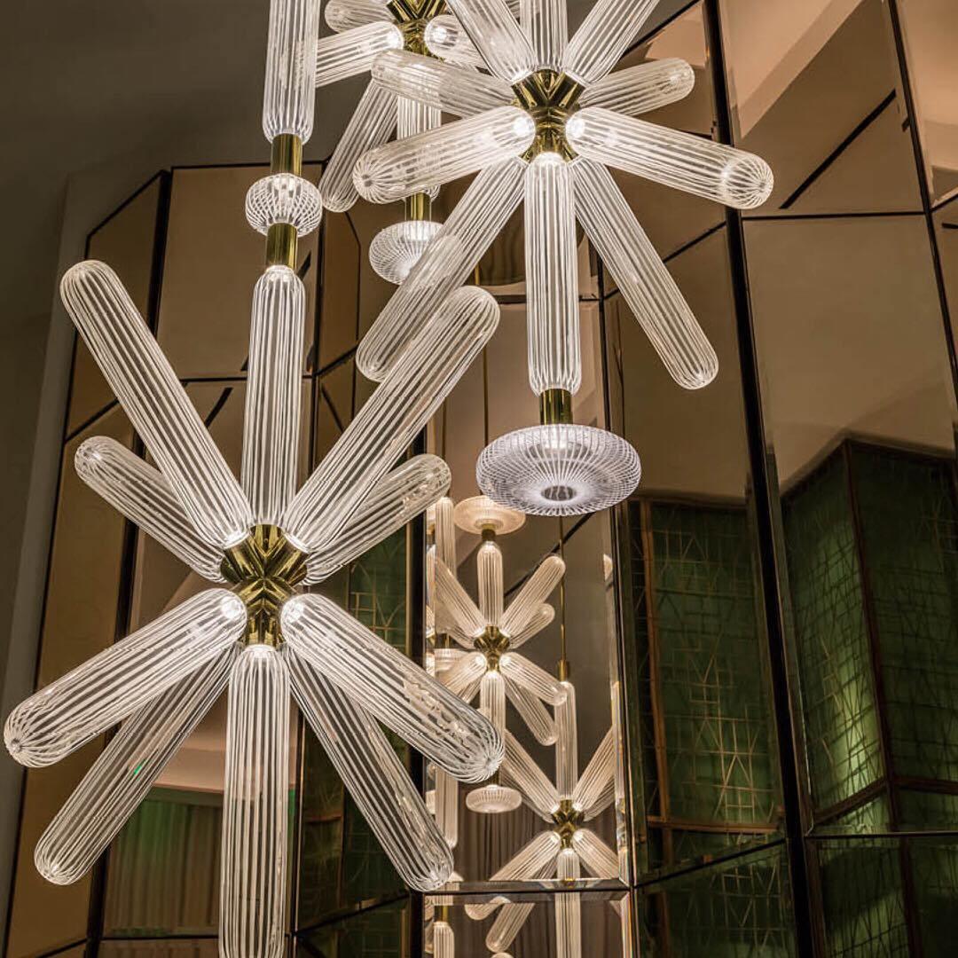 Solara Pendant Lamp Crystal Cylinder Cipher Contemporary - Image 41