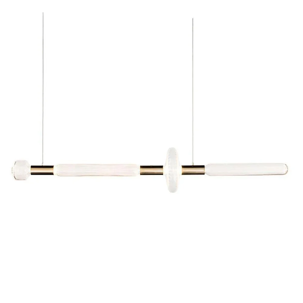 Solara Pendant Lamp Crystal Cylinder Cipher Contemporary - Image 53