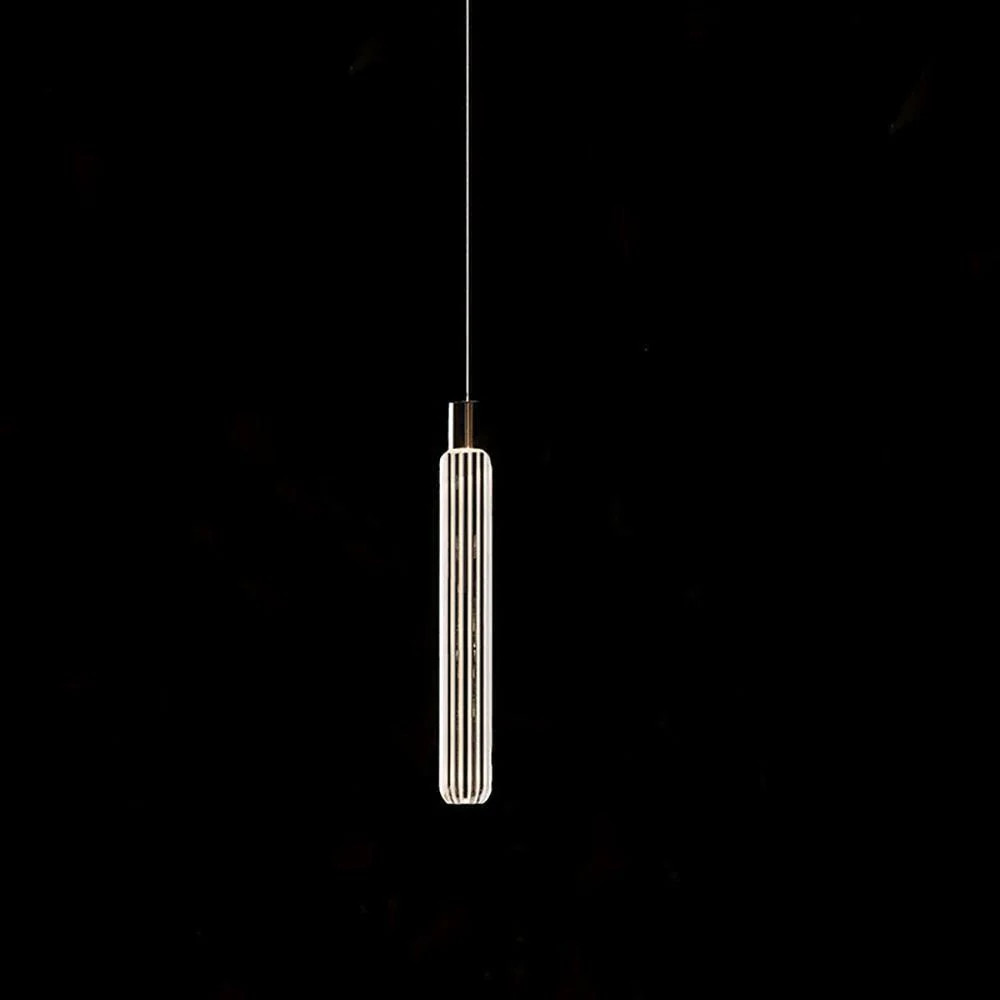 Solara Pendant Lamp Crystal Cylinder Cipher Contemporary - Image 59