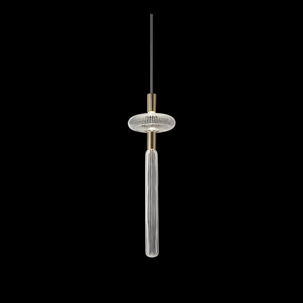 Solara Pendant Lamp Crystal Cylinder Cipher Contemporary - Image 65