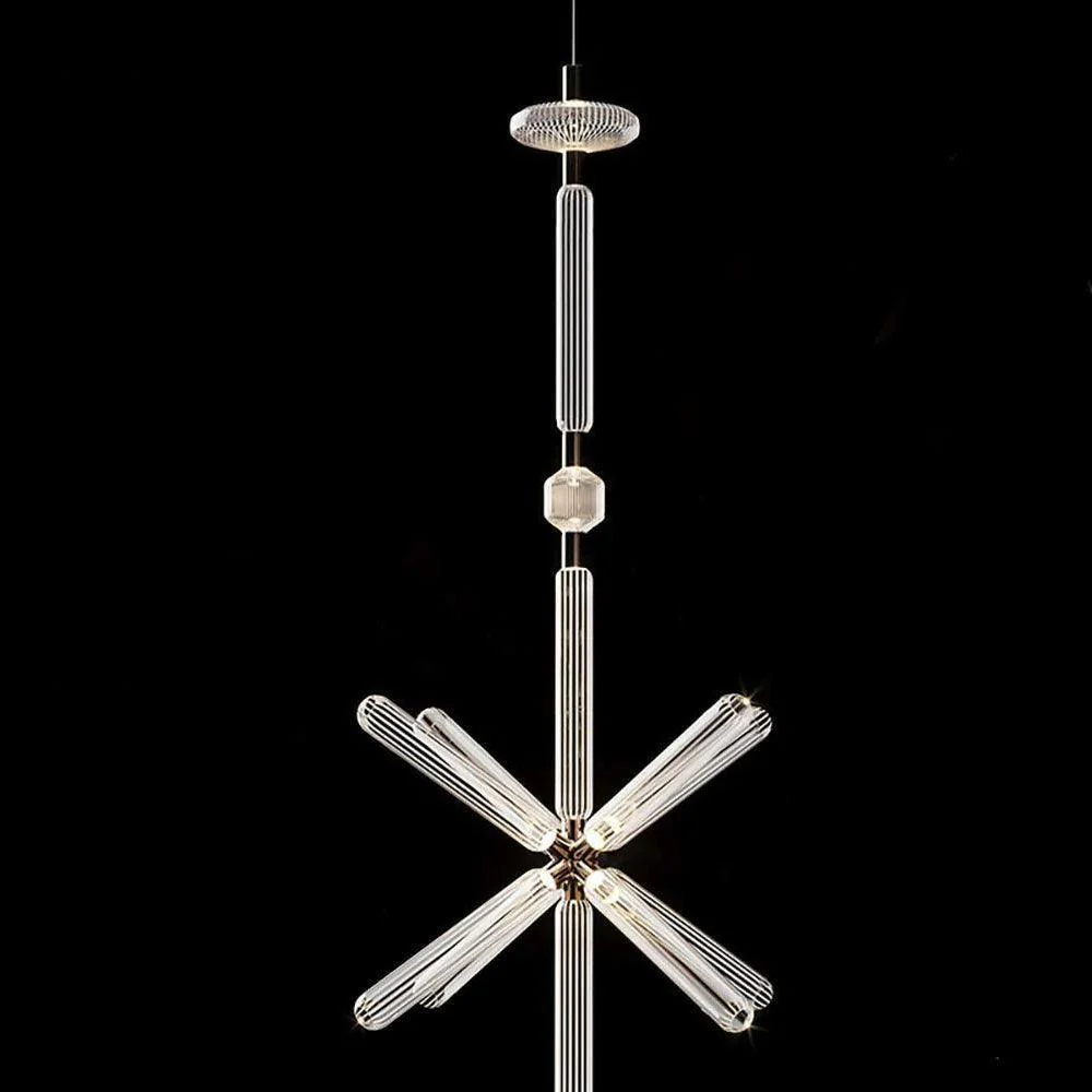 Solara Pendant Lamp Crystal Cylinder Cipher Contemporary - Image 67