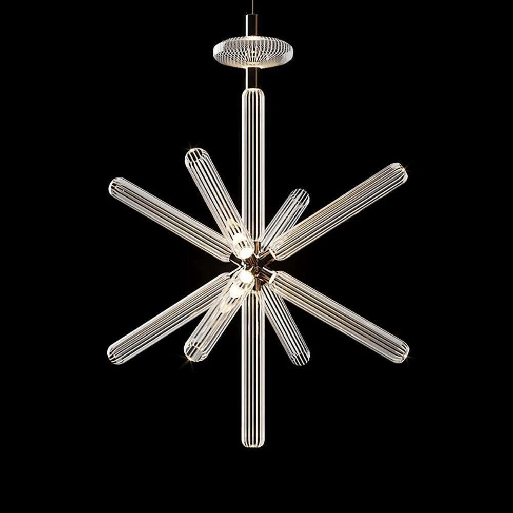Solara Pendant Lamp Crystal Cylinder Cipher Contemporary - Image 68