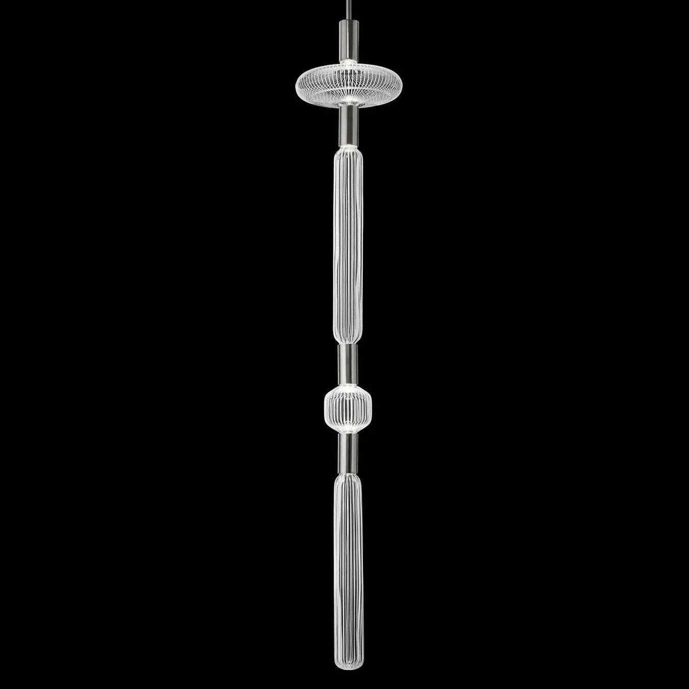 Solara Pendant Lamp Crystal Cylinder Cipher Contemporary - Image 84