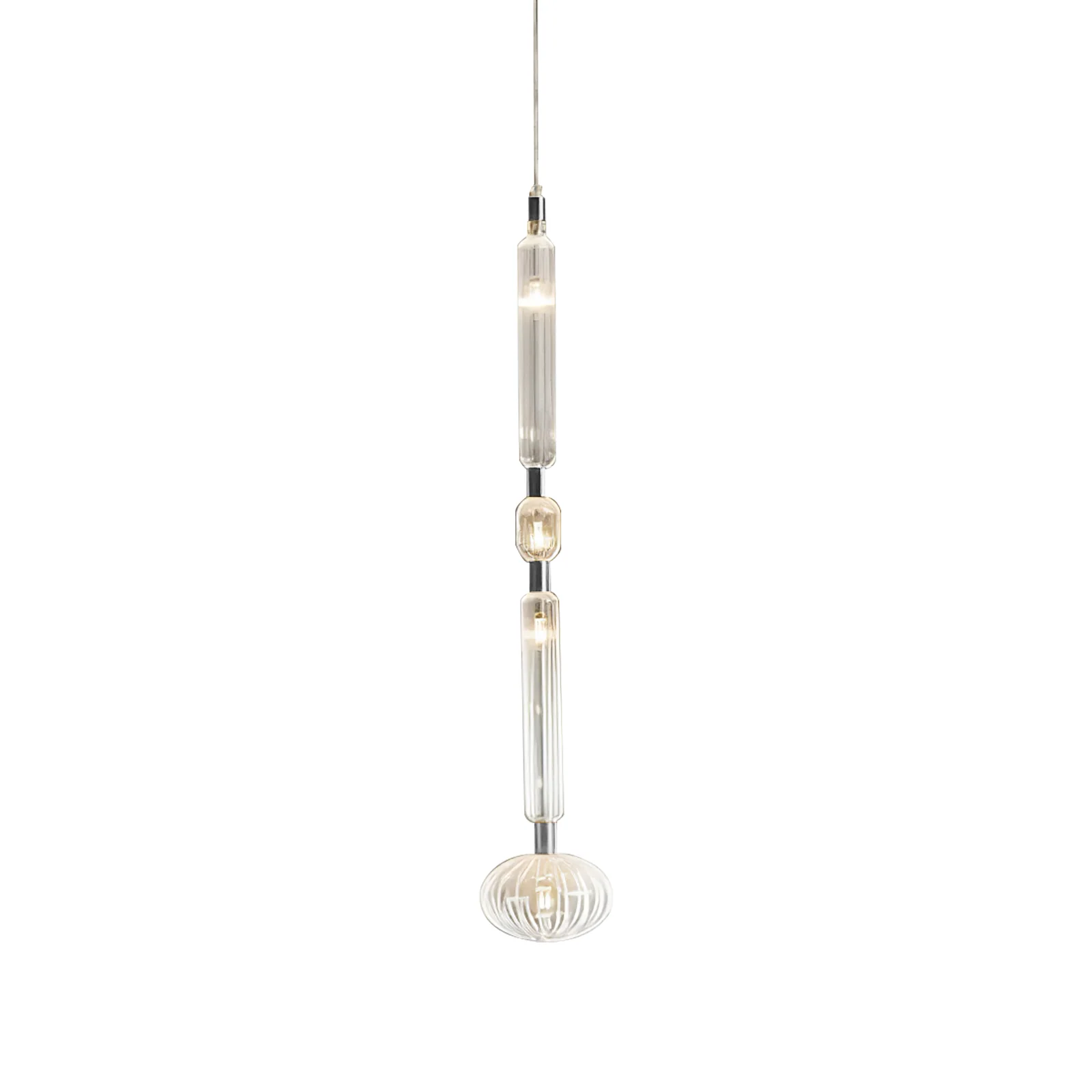 Solara Pendant Lamp Crystal Cylinder Cipher Contemporary - Image 87