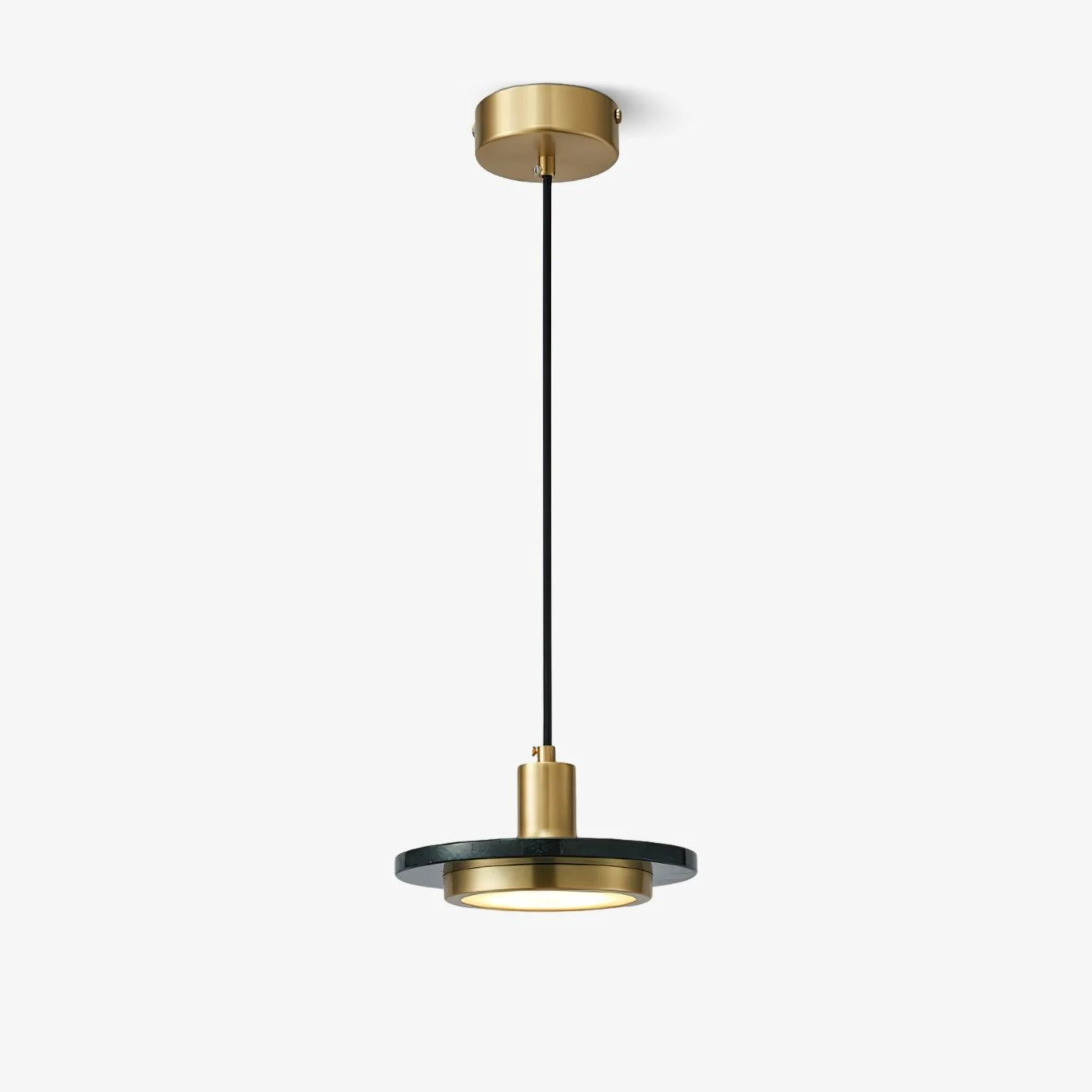 Solara Pendant Lamp Marble Double Circle Modern - Image 14