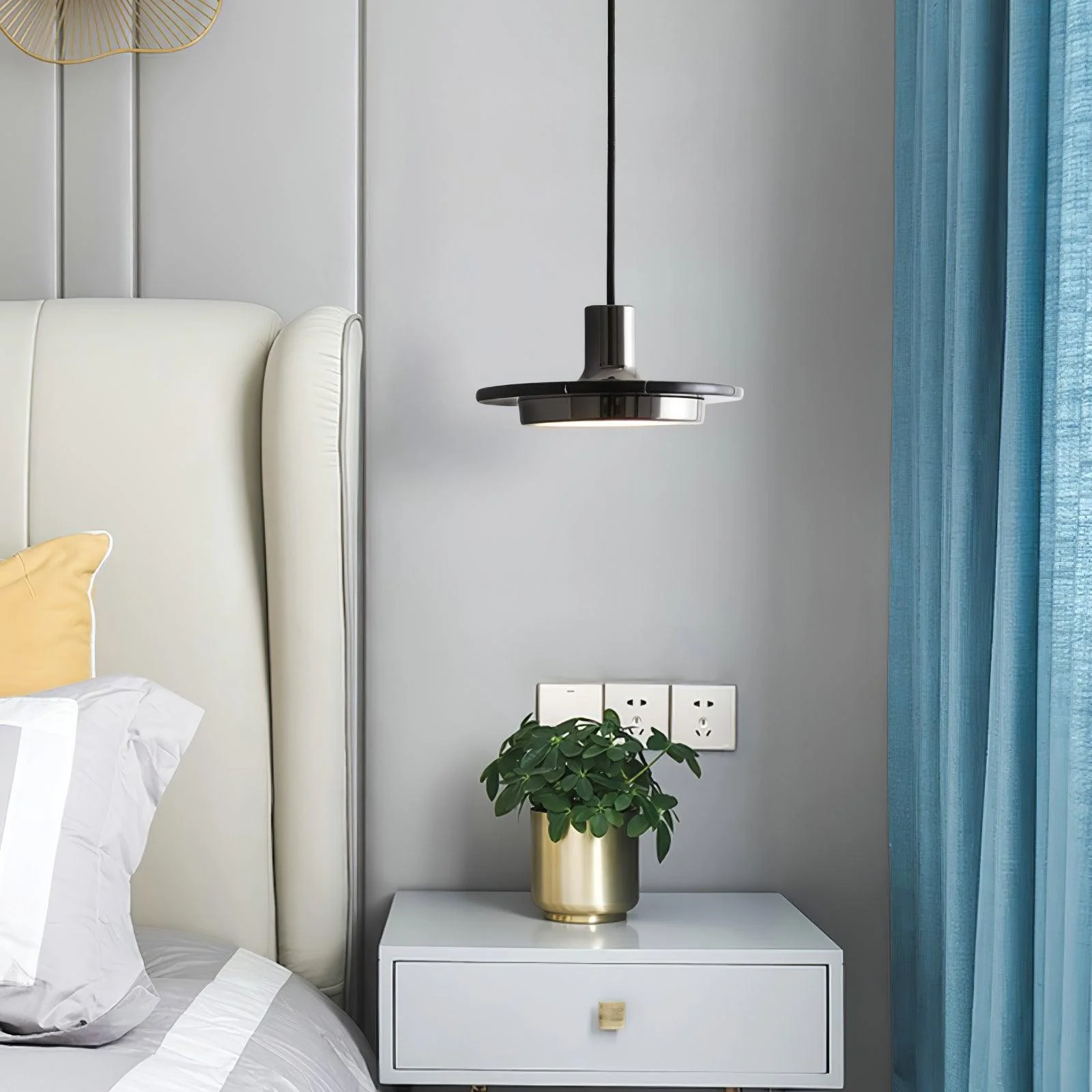 Solara Pendant Lamp Marble Double Circle Modern - Image 28